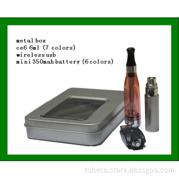 Mini 350mAh Ego Battery 6ml CE6 Kit with Metal Carry Case